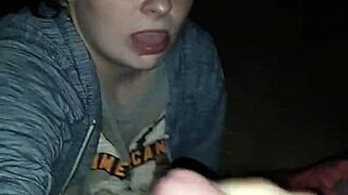 Good Girl Jacki Sucking Cock Outdoors