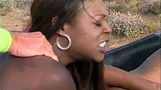 Black Tushy Meets Pink Pussy in Wild Scene