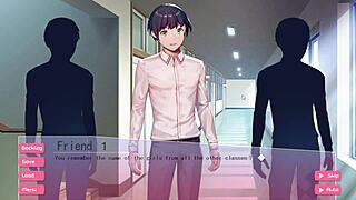 schoolgirl performs blowjob