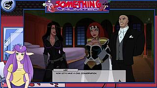 Teen dances with big tits and ass in hentai style