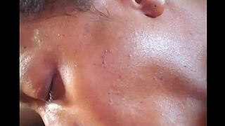 Ebony babe licks ass and deepthroats big cock in south