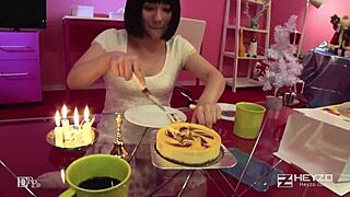 Want to see Kawaii girlfriend and boyfriend's POV sex on Christmas?