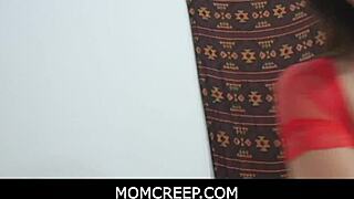 is stepmom sucking stepson's cock while talking to daddy?