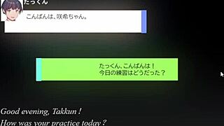 schoolgirl performs blowjob