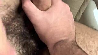 I saw that big-assed guy on the couch and made him suck my dick