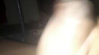 He jerks his cock at midnight in homemade gay video.