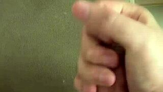 I saw that big-assed guy on the couch and made him suck my dick