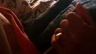 Chilean redhead jerks me off watching reality