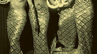 vintage showgirls undressing on stage