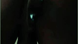 Black shemale pounds ass doggystyle