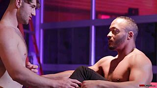 gay firefighters michael boston and dillon diaz hang out in the club