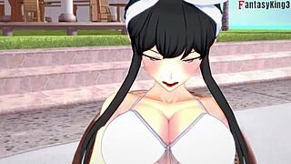 Yor Forger in Bikini Pool Fantasy Scene