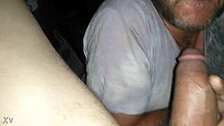 Another ride with the driver: Amateur gay blowjob