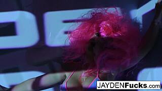 Jayden masturbates nude, showing off her big tits and ass!