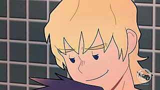 huge cocks and big asses in the gym showers, what a sight