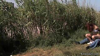 Redhead Intriguingly Hard Fucked in Public Van