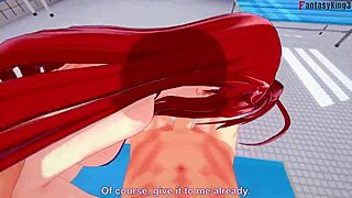 Rias Gremory asks for sex in the bathroom bikini 😏 HS DXD NTR Madness 4