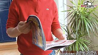 German Natural Busty Girl's First Casting Meeting