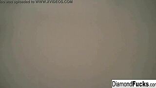 diamond decides to get wet and wild in the shower