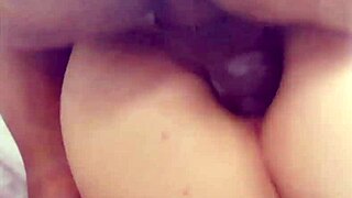first time anal with big black cock, gaping, facial, and cumshot