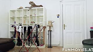 European Milf Undresses In Nylons For Intense Fucking And Footjob Fingering