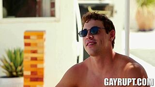 Twink teen bent over for gay hardcore monster cock