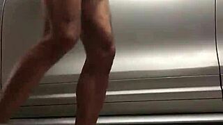 Spying on gym activities in the garage