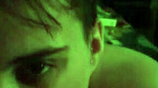 Young teen Luna amateur gives blowjob with pierced nipples