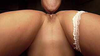 Maid soaked from intense wet pussy licking session