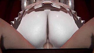 Silver Screen Inspired Prom Queen Gets Creampied Vintage 3D Porn