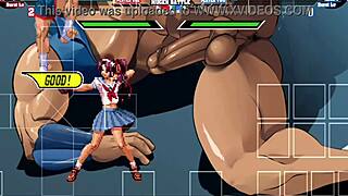 Joe Higashi Fucks Athena Asamiya in Doggystyle and Missionary with Creampie