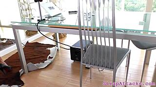 Milf dominatrix sixtynines submissive with strapon