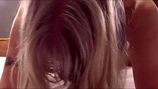 Watch this housewife get an anal spit roast and ATM after getting her arse fucked hard!