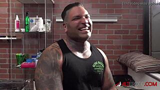 Australian beauty amber luke gets a new nose tattoo.