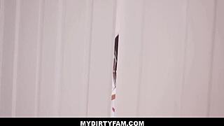 Mydirtyfam - Skinny Latina Stepsister Lets Step Brother Fuck Her After Hearing Him Masturbating to Her - Harmony Wonder