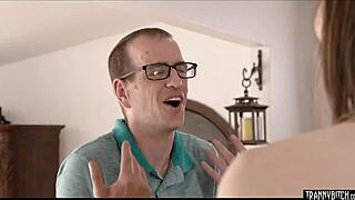 Busty Shemale Gets Her Asshole Stretched By Lover