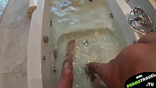 Sexy thai girl sucking monster cock, horny and sexy, cumshot at end