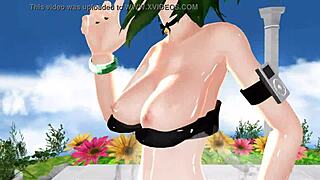 Mmd gumi performs nude dance in 3d