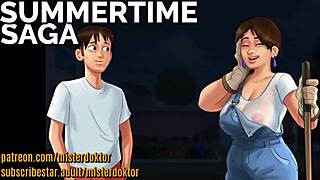 Summertime saga neighbors roleplay with amazing big tits