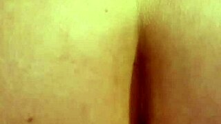 Big ass swallows entire cock in bareback action