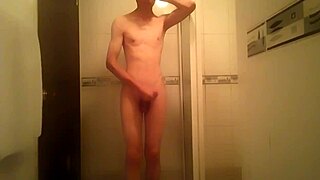 Bold Gay Toilet Ejaculation Scene with Intense Action