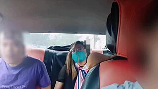 Group sex; Filipino teen gets her pussy pounded