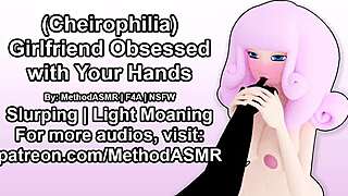 My girlfriend can't stop licking and sucking my hands