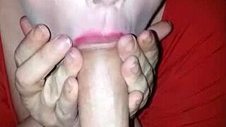 Bb w tranny deepthroats monster cock in pov