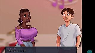 Summertime saga neighbors roleplay with amazing big tits