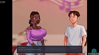 Summertime saga neighbors roleplay with amazing big tits