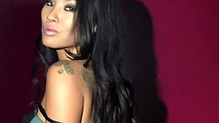 Asa Akira enjoys hot two toy dp