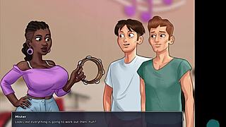 Summertime saga neighbors roleplay with amazing big tits