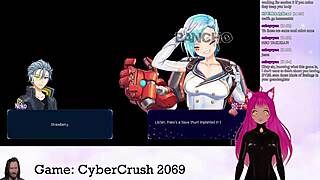 vtuber lewdneko plays cybercrush 2069 part 1 big tits anime hentai