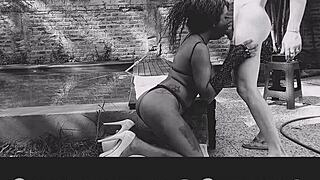 Latina dominates transsexual latino in rough crossdressing sex